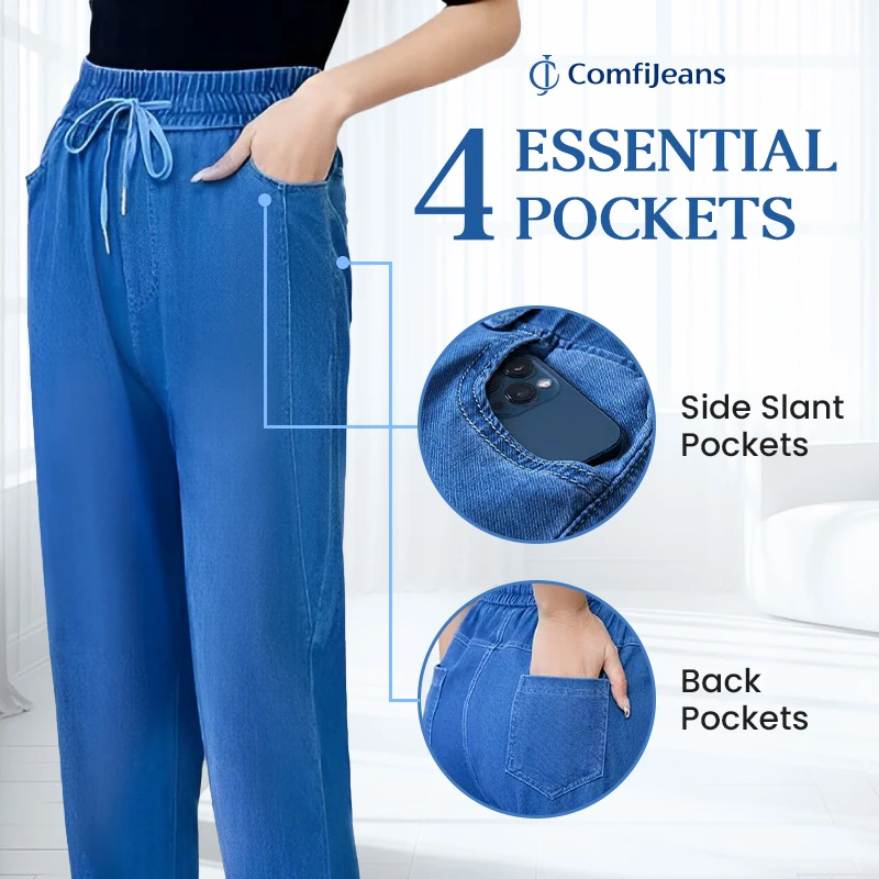 ComfiJeans - LAST DAY 70% OFF - Flattering High Waist Ultra-Stretch Mom Jeans